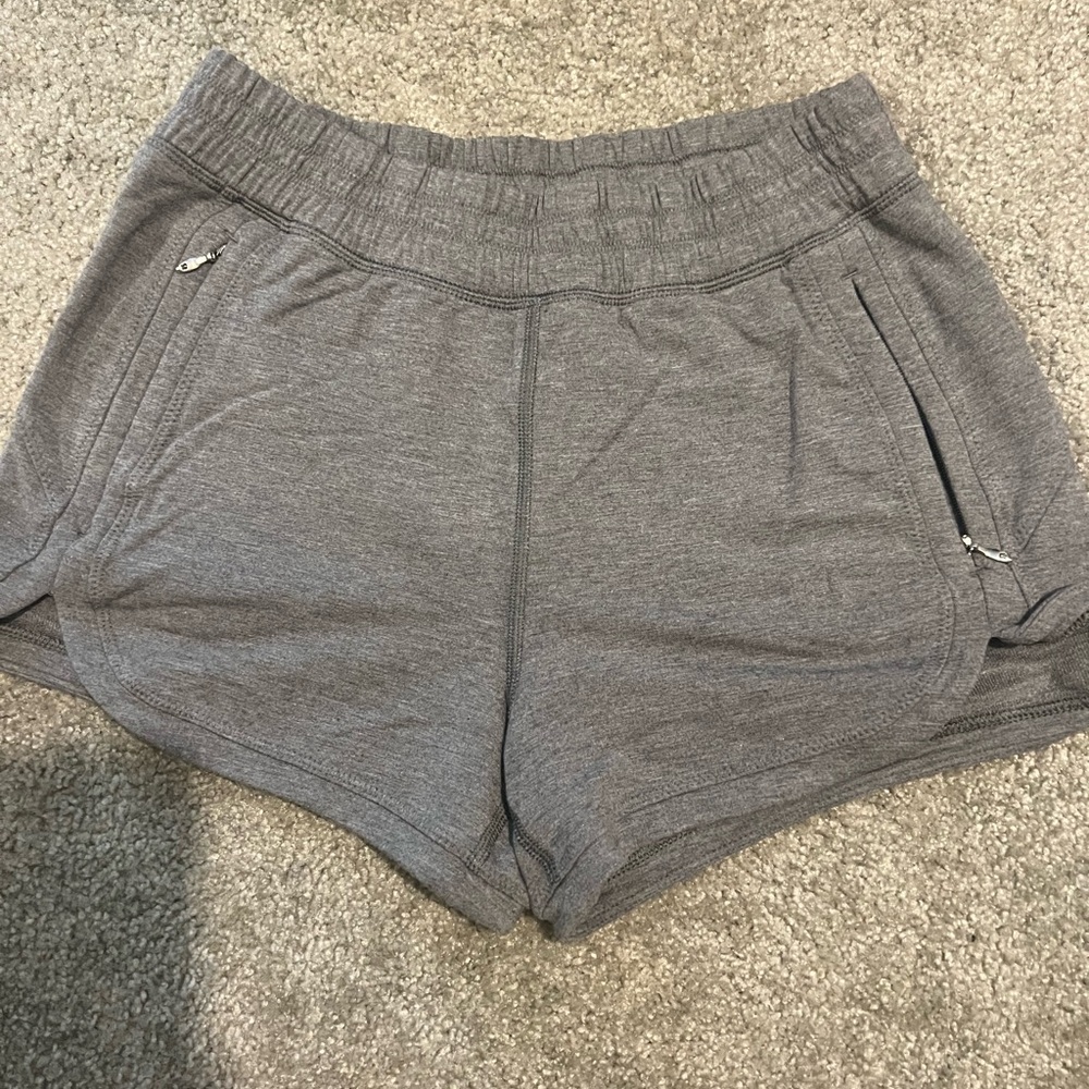 Light grey lululemon shorts size 4